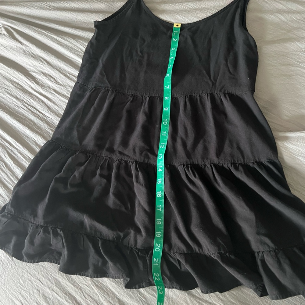 Black Strappy Ruffle Top - Picture 7 of 7